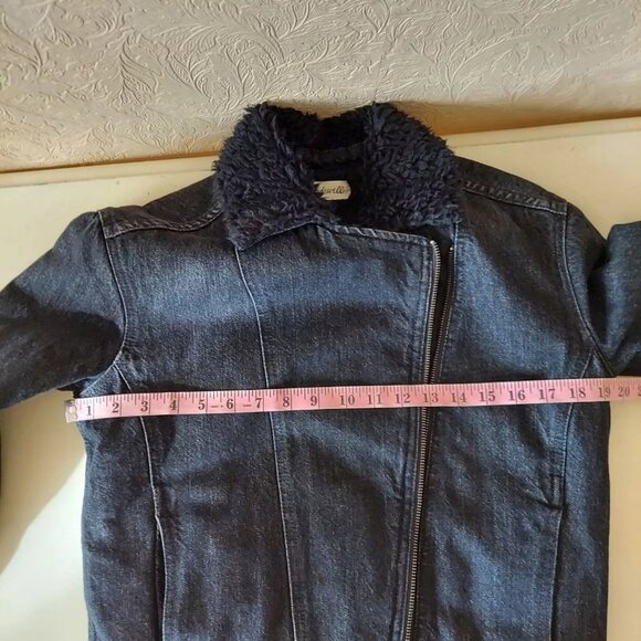 Madewell Sherpa Motorcycle Jean Jacket - Picture 6 of 9